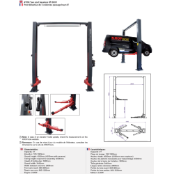 4TON Two post baseless lift 380V